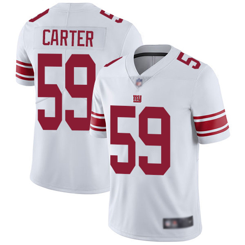 Men New York Giants #59 Lorenzo Carter White Vapor Untouchable Limited Player Football NFL Jersey->new york giants->NFL Jersey